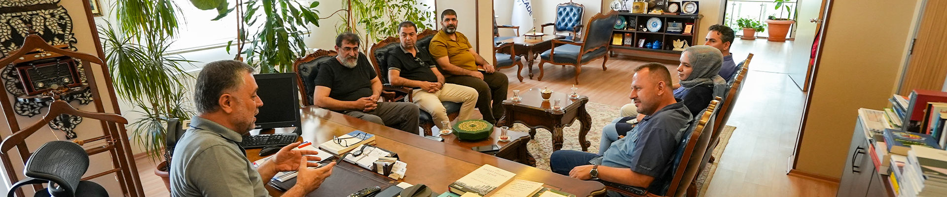 Visit to our Foundation by Alparslan Durmuş, President of Turkish Red Crescent Academy and Fatih Kökcan, Turkish Red Crescent Syria Field Coordinator